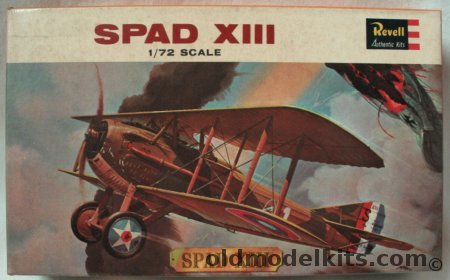 Revell 1/72 Spad XIII, H627-49 plastic model kit